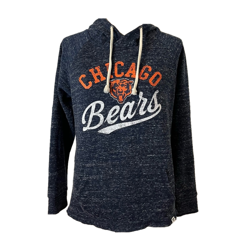 Fanatics NFL Pro Line Chicago Bears Blue Fleck Fleece Hoodie S Football Sports